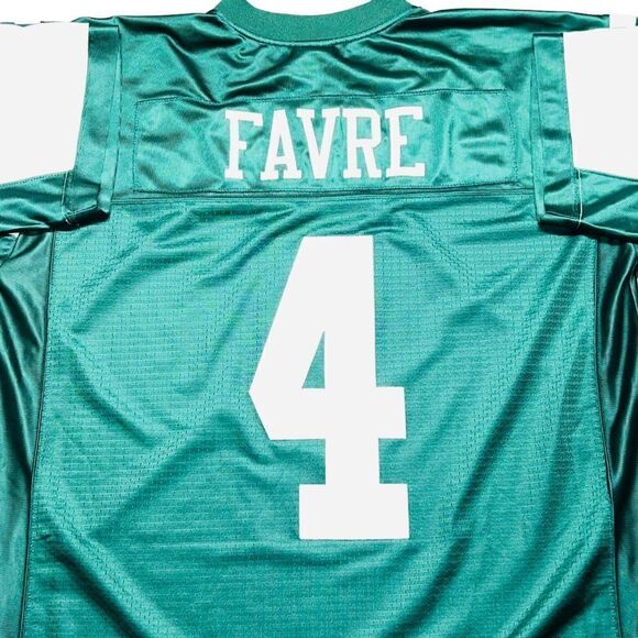 Reebok New York Jets Brett Farve #4 NFL Football Jersey Men's XL - Picture 4 of 8